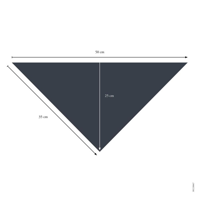 HUNTER Nola Triangular Scarf Blue Size S