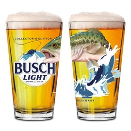 Busch Limited Edition Fish Pint Glass - Set of 2