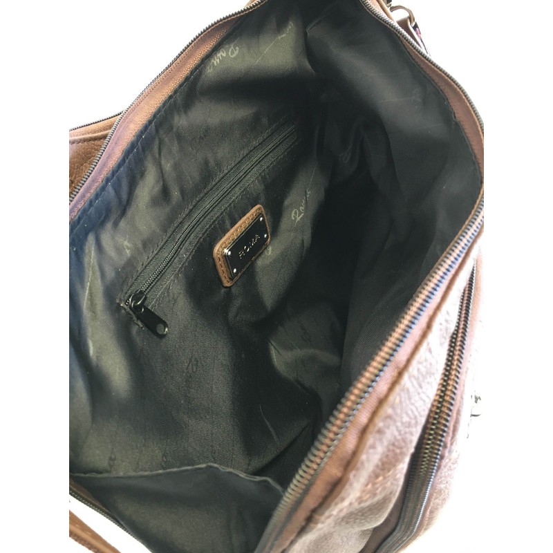 ROMA LEATHERS Stylish Leather Locking Concealment Crossbody Purse - CCW