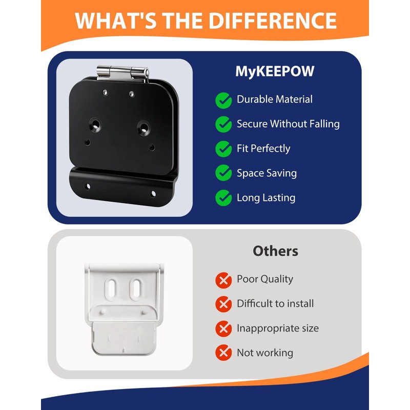 MyKEEPOW Metal Garage Door Bracket for Ring Contact Sensor 2nd