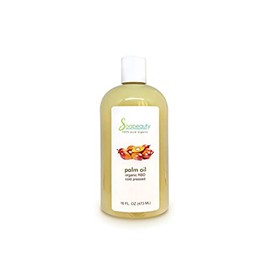 Soapeauty PALM OIL RBD CARRIER COLD PRESSED 100% PURE NATURAL 4 OZ TO 1 GALLON (4 OZ)