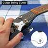 sourcing map 4 Pcs Black+White Guitar String Winder Cutter Pin