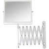 JERDON Two-Sided Swivel Wall Mount Mirror - Vanity Mirror with
