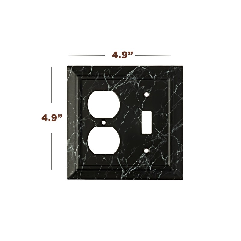 Pack of 1 Wall Plate Outlet Switch Covers by SleekLighting