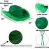 Funcredible Green Cowboy Hat and Glasses – Fluffy Cowgirl Hat