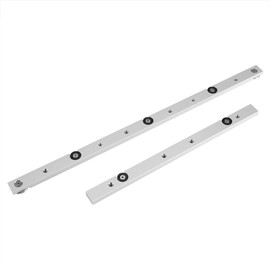 Miter Bar, Aluminium Alloy Miter Slider Miter Rail Universal Guide and Stop Rail Guide Rail Slider Table Saw Track Rod Woodworking Tool (300 Sliders)