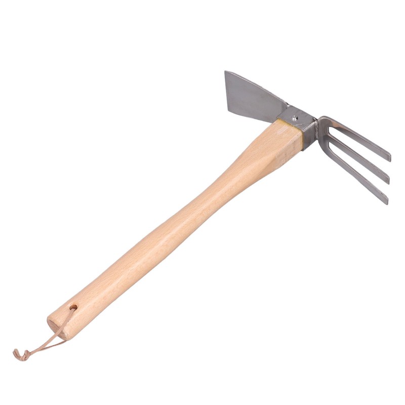 Hoe Rake Hand Tool Simple Practical Fine Workmanship Beech Handle