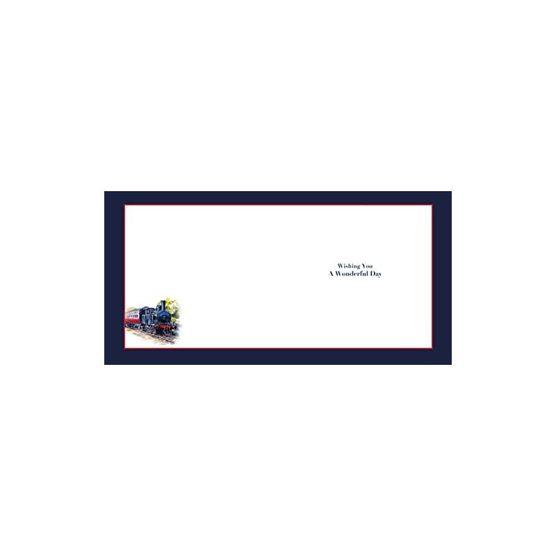 Cherry Orchard Male Happy Birthday Card - Steam Train