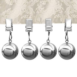 NAISI テーブルクロスウェイト 10オンス ヘビープレミアムテーブルクロスクリップ 重量追加 (4パック)