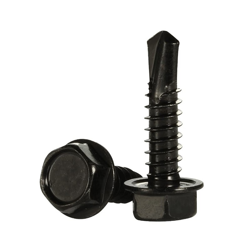 #14 x 1-1/4" Hex Washer Head Self Drilling Screws, Self