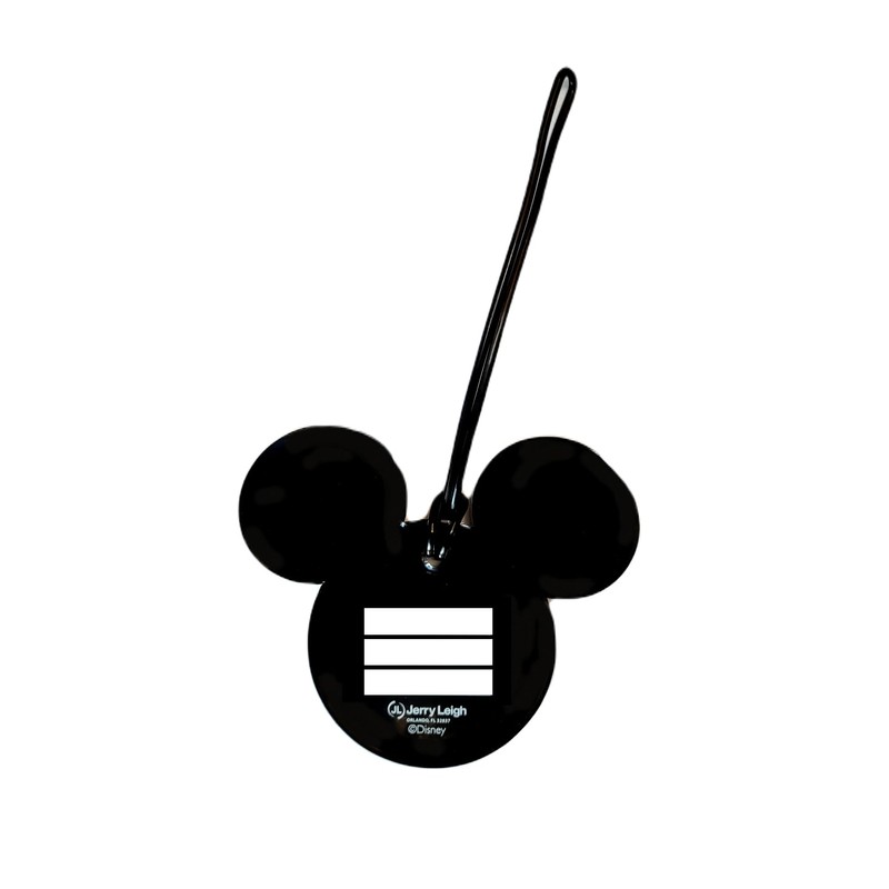 7STAR Mick White Outline Luggage Tag – Durable PVC Identification