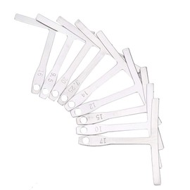 Guitar Radius Gauge, Guitar Radius Gauge Metal T-Shape Ruler Fingerboard Measurement Luthier Tool Upgrade Musical Instrument Accessories(Silver)