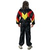 Foxxeo 80s Tracksuit Costume for Men - Black Red Yellow