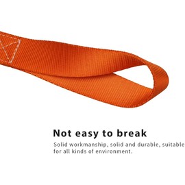 Littou 2.5 cm x 30 cm double loop lashing loops for truck, ATV, UTV, motorcycle and dirt bike, capacity: 1043 kg