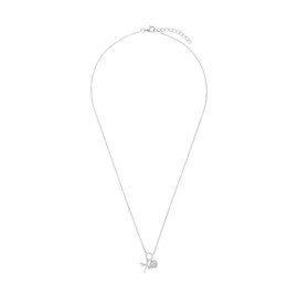 Amor 2031772 Women's Necklace with Pendant 925 Sterling Silver with Synthetic Zirconia 42 + 3 cm Gold Dragonfly Comes in Jewellery Gift Box, Sterling Silver, Synthetic zirconia.