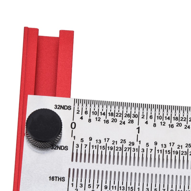 T Rule Stainless Steel Silver Scribing Ruler Woodworking Measuring Tool