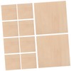jojofuny 10pcs Thin Basswood Sheets for Woodworking Pyrography and DIY