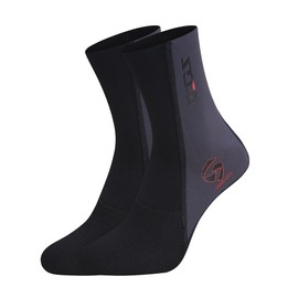 ZCCO Premium Neoprene Socks, 1.5 mm/3 mm Water Socks for Diving, Snorkelling, Beach, Surfing, Swimming, Sailing, 1.5 mm grey