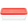 Pyrex Simply Store 6-Cup Rectangular Glass Food Storage