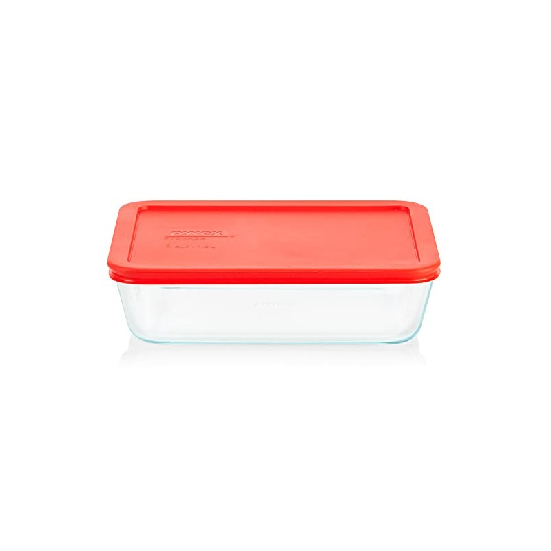 Pyrex Simply Store 6-Cup Rectangular Glass Food Storage