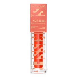 Maybelline Blush mate líquido Sunkisser, 4.7ml, fórmula con Vitamina E, aplicador XL, dura 12H