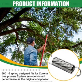 6801-5 Clipper Compound Tree Pruner Spring,2 Pack
