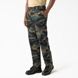 Dickies Men's Flex Regular Fit Cargo Pants, Hunter Green CAMO