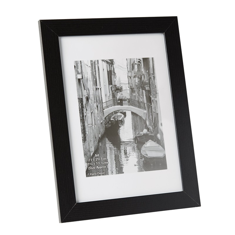 Hampton Frames KENT Paperwrap Poster Photo Display Frame Glass Black