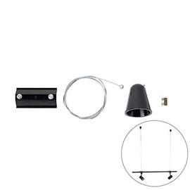 QAZQA Modern Rail System / Spotlight / Ceiling Spotlight with 3 Bulbs Spots 1-Phase Black with Gold / Brass - Jeana / Interior Lighting / Living Room Lamp / Bedroom