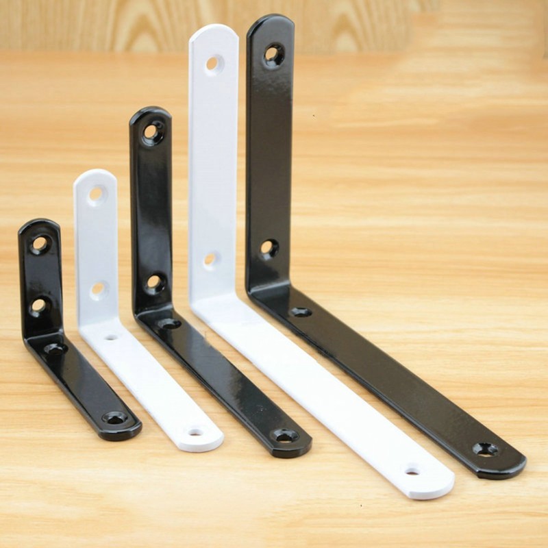 KKlewu Shelf Brackets 4mm Thick Right Shape Set of 4