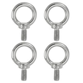 PATIKIL Lifting Eye Bolt UNC5/16"-18 304 Stainless Steel Marine Grade Machine Shoulder Lifting Ring Thread Eye Bolt for Hanging Tie Down Strap Silver