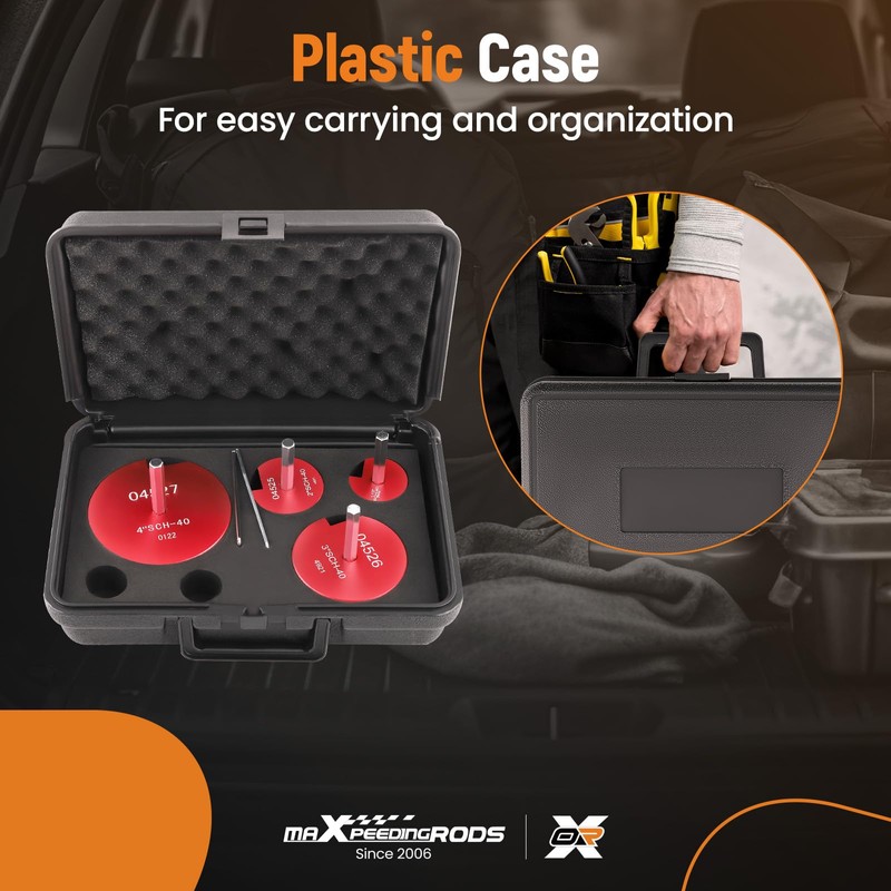 maXpeedingrods 4 Pcs PVC Pipe Reamer Kit with with 1-1/2