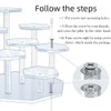 DACUAN Display Stand, 7 Tiers Non-slip Clear Risers for Display,
