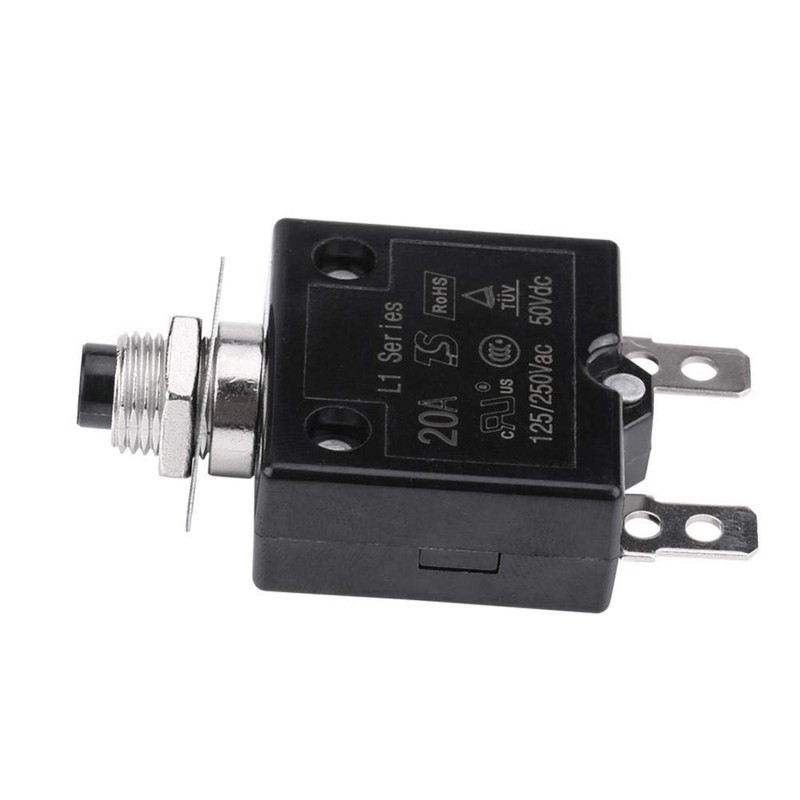 KIMISS Plastic Metal Reset Thermal Switch with Waterproof Button Circuit