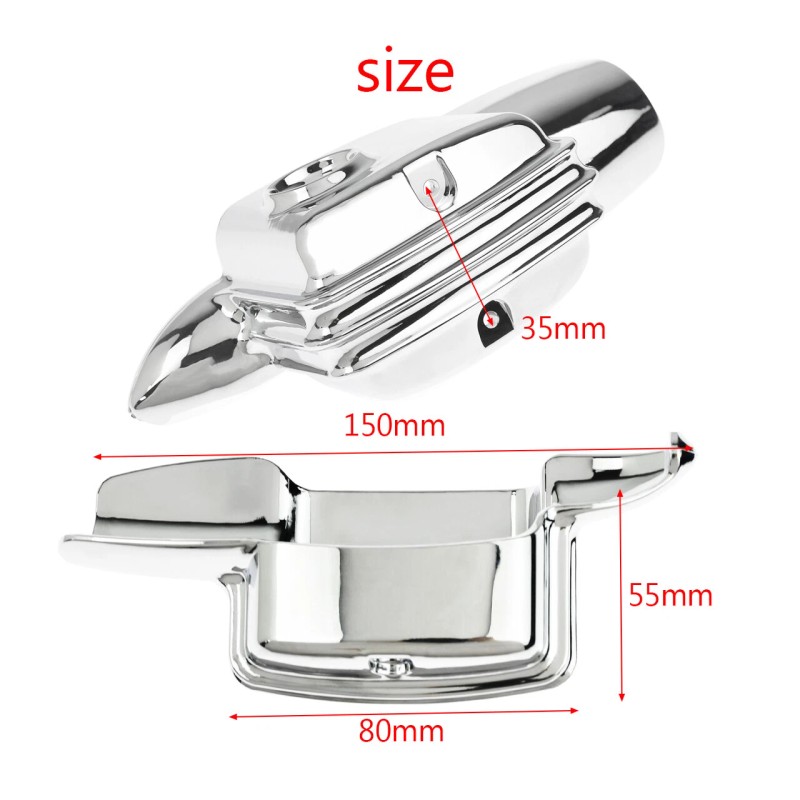 Unbranded Chrome Rear Brake Master Cylinder Cover Fit For Harley