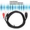 DIN 8 Pin to 3.5mm 2 RCA Cable Male to