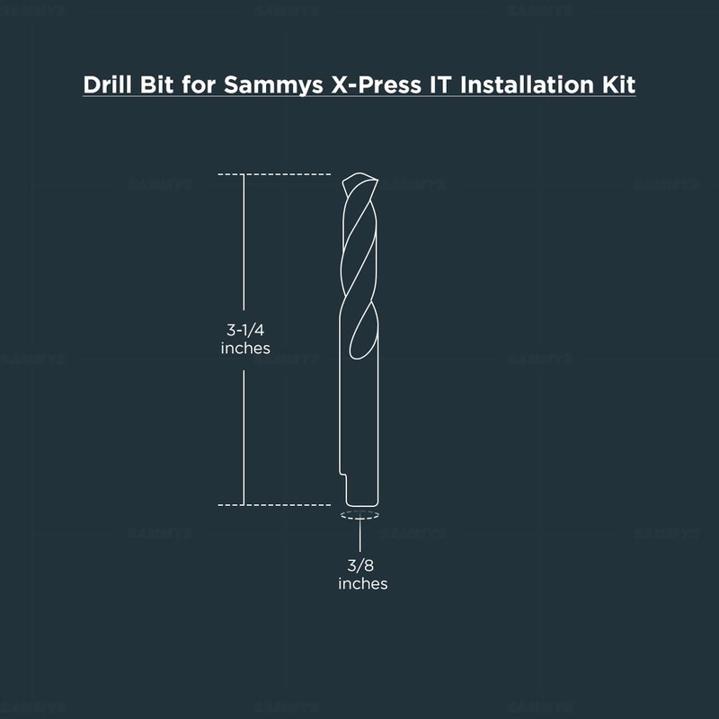 Sammys 8152910-25 25/64 in. Drill Bit for Sammys X-Press IT