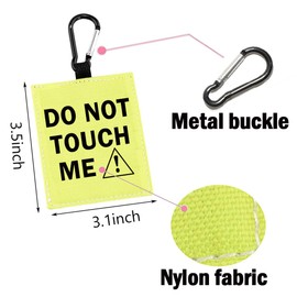 CHOORO Dog Alert Hanging Patch, Nervous Dog, Medical Tag, Pack of 1 Yellow Patch, 7.8 cm x 8.8 cm, Nylon