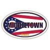 3 Pack 2x3 inches | Middletown City Ohio State Flag