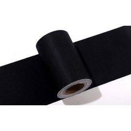 WYLNEP Tapetenbordüre, selbstklebend, schwarz, matt, 10 x 500 cm, dick, wasserdicht, Vinyl-Wandverkleidung, Bordüren, Heimdekoration, Badezimmer, Küche, Schlafzimmer, Arbeitszimmer, Flur, Eingang