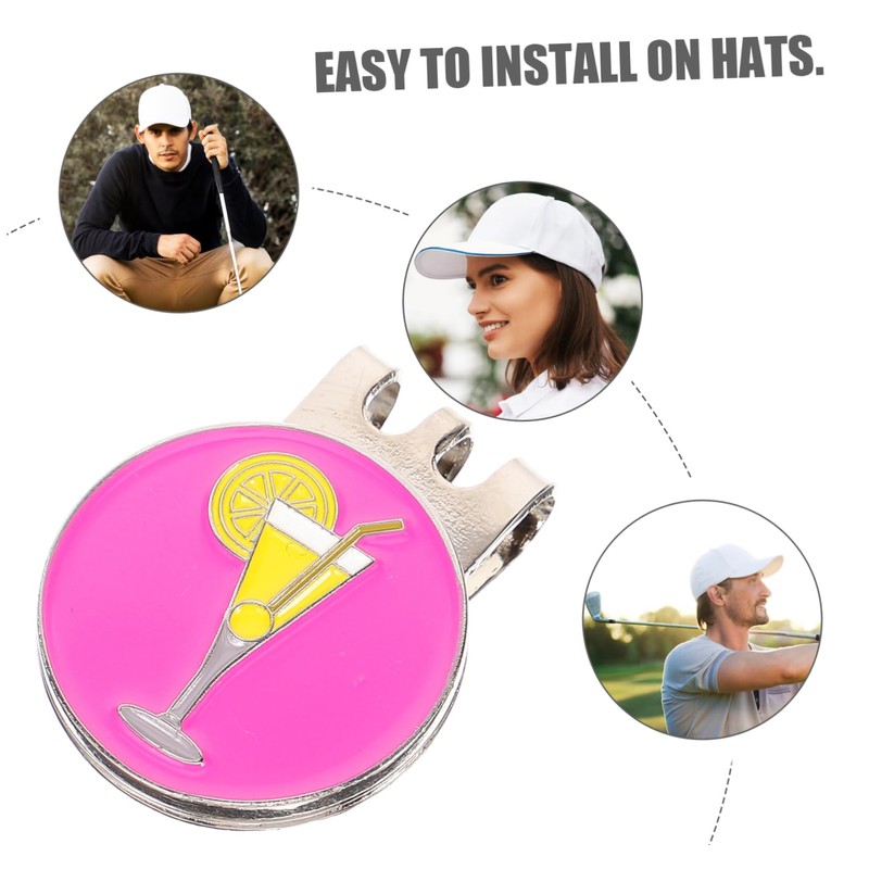 Mipcase Golf Hat Clip Marker Portable and Decorative Golf Accessory