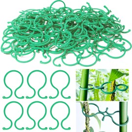 Ulawellor Pack of 200 plant clips, plant clips, plant clips, tomatoes, plant clips, plastic, plant rings for supporting and attaching plants, large