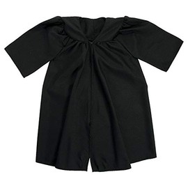 Fun Express - Matte Elem Grad Robe Black for Graduation - Apparel Accessories - Apparel - Misc Apparel - Graduation - 1 Piece