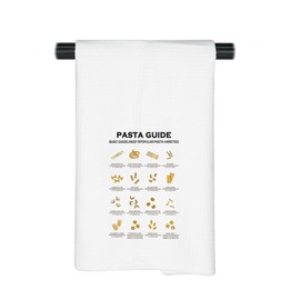 Italian Pasta Guide Gift Pasta Guide Kitchen Towel Pasta Maker Gift for Lover (Pasta Guide CA Towel)