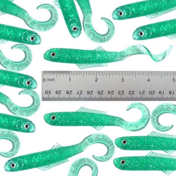 20pcs Green Fish WOW!® 4" Blam Swimbaits Minnows Fat bass