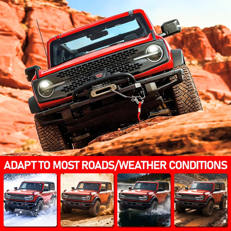 XWQZ Mud Flaps Fits Ford Bronco Accessories 2021 2022 2023