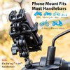 EMERK Motorcycle Phone Mount - Anti-Shake Phone Holder with Vibration