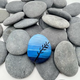 CYLHCM 35 PCS Rocks for Painting, 1.2"-2.0" Flat DIY Painting Rocks, Smooth Rocks for Crafts, Arts,Decoration, Kindness Rocks Hand Picked for Painting