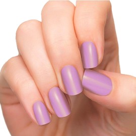Semi Cured Gel Nail Strips Salon-Quality Lavender Gel Nail Wraps Easy Application & Removal Long-Lasting UV Lamp Required 20 Pcs