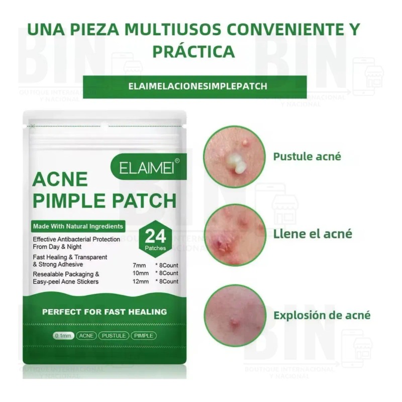 Parche Para Acné + Absorbe Grasa Cicatriza Rápido | Kit
